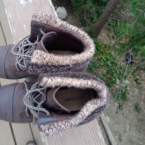whitemt brown booties sz 7 - Picture 10 of 14
